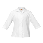 Blouses-3/4 Fitted-White