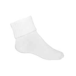 Crew Socks-White Cotton